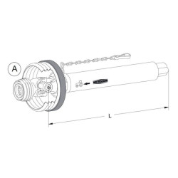 Kardaninio veleno vidinis skersmuo [mm]: 2400, ilgis: 1210 mm, Walterscheid W24001210IS4LH