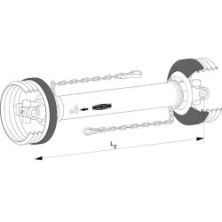 Kardaninis velenas be jungčių W2500 L: 1210 mm, Walterscheid W25001210OG