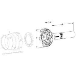 Išorinė kardaninio veleno apsauga, L: 1000 mm Walterscheid 1113046HE