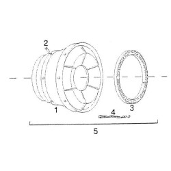 Apsauginių kūgių komplektas CvJ T80 165000753