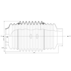 Apsauginis kūgis, lankstus SC25 8525520