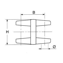 Jungtis, dviguba, 30,2 mm, 5 Bondioli ir Pavesi 213050053