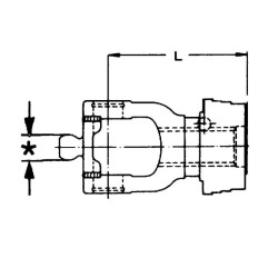 Jungtis, greito atjungimo, 1-3/8"-6 grioveliai, W2280 Walterscheid 2083830