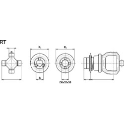 Jungtis, greito atjungimo, 1-3/8"-21 spline, 6/G5/G7/S6/H7 Bondioli&Pavesi 5730G3791