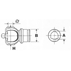 Jungas, profiliuotas vamzdis, 36 mm, 2 Bondioli&Pavesi 208026873