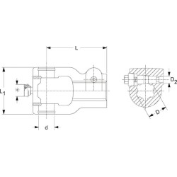 Jungtis P675 1-3/4"-20 CC 2618332M