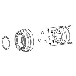 „Agraset“ plastikinis slankiojantis žiedas (automatinis) AG123