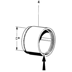 Fiksavimo žiedas, vidinis 150, DIN472, Walterscheid 624600