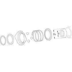 „Agraset“ slankiojantis žiedas sankaboms 1-3/8 AG141