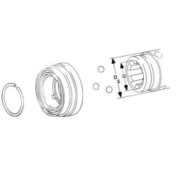 Agraset metalinė slydimo apykaklė AG119