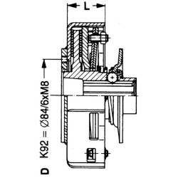 Frikcinė sankaba EK92 90 daNm 561001690