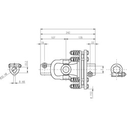 Frikcinės plokštės sankaba su viena jungtimi 12102459411