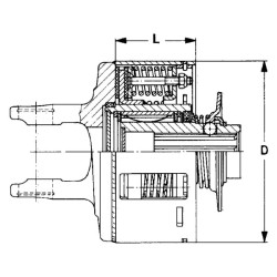 Frikcinė sankaba W2400-FK96R 105 daNm 5811150105