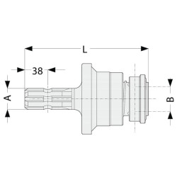 Dešinė įspaudžiama laisvos eigos sankaba 1 3/8Z6 145215015