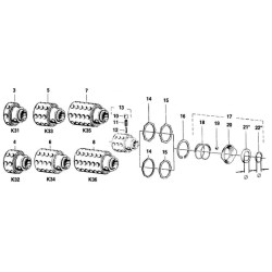 Sankabos jungtis K32B, W2400/P400/W400E Walterscheid 353114