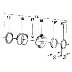 Sankabos jungtis K92/4, W2300/P300/W300E Walterscheid 216402