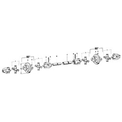 Kryžminis laikiklis Ø 36x89mm / Ø 32x106mm 2580 Walterscheid 1120246