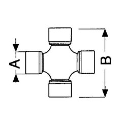 Skersinis laikiklis Ø 30,2x106,5 mm T70 Corner 180017130