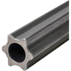 Profilinis vamzdis žvaigždutės formos S4 išorinis Ø: 51x37 mm, ilgis: 0,8 m, Walterscheid 754900800