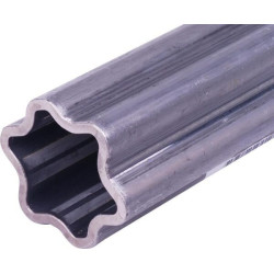 Profilinis vamzdis žvaigždutės formos S5 Ø į vidų: 52 Ø iš išorės: 61x47x4,5 mm I: 2,9 m Walterscheid 754500