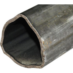 Profilinis vamzdis, išorinis trikampis, T50, Ø į vidų: 45,6, Ø iš išorės: 51,6x3 mm, ilgis: 2,8 m, kampas 191150200