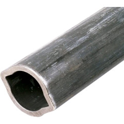 Profilinis vamzdis grūdintas citrininis, 1bH Ø įėjimas: 40 Ø išorė: 49x39,5x4,5 mm I: 1,4 m Walterscheid 75251861400