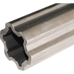 Profilinis vamzdis su žvaigžde V50/V60 Ø į vidų: 41,2 Ø iš išorės: 50,2x4,5 mm I: 2,8 m Kampas 191160700