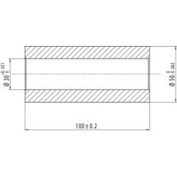 Įvorė 30x50x100 6740170AKR