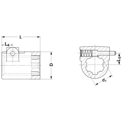 Įvorė su dantyta ašimi 6740155KR