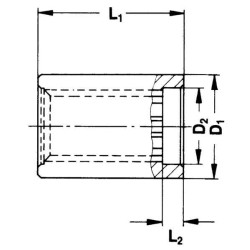 Stebulė KNP1 3/8-6 70 KF 1603141