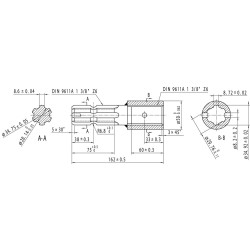 Prailginimas 1.3/8-6 - 1.3/8-6 672001KR