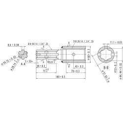 Reduktorius 1.3/4-6 - 1.3/8-6 671006KR