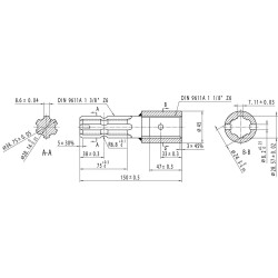 Reduktorius 1.1/8-6 - 1.3/8-6 671000KR