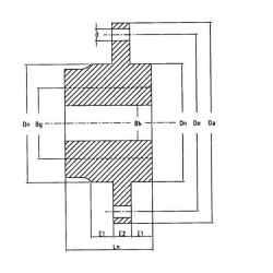 Montavimo stebulė 70 mm AM70