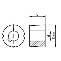 Kūginė įvorė 11 mm 100811TLKR