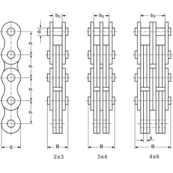 Lapų grandinė Rexnord BL823