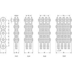 Lapų grandinė Rexnord BL646