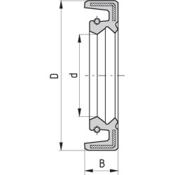 Riebokšlis 45x62x7mm Inco AO45627