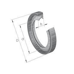 Alyvos sandariklis 15x21x3mm, tipas: SD INA/FAG SD15X21X3A