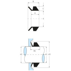 V formos sandariklis Ø 12 mm Viton VR12SVP001