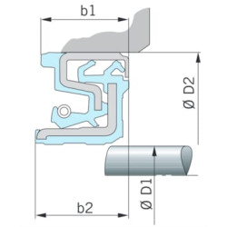Kasetės sandariklis CS8511013145