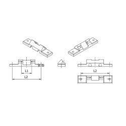Kojelės tvirtinimo komplektas 160 M EM916006VMGKR
