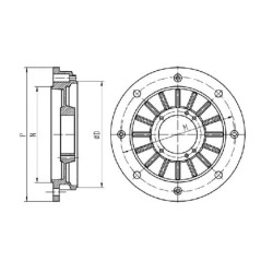 Variklio flanšas 180-B5 EM9180B5FLGKR