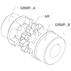 Stebulė GG 28 B, centrinė skylė GRMP2838B