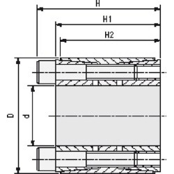 4 elementų sėdynės užraktas 130/180 CAL4F130180