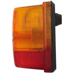 Case - IH 540 2SW003014131 Galinis kvadratinis žibintas, 12/24V, raudona/oranžinė, užsukamas, 84x51x84mm, Hella