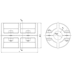 Varžtinė jungtis Ø40 GB40