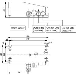 Valdymo dėžutė CB8-T CB8001T500010