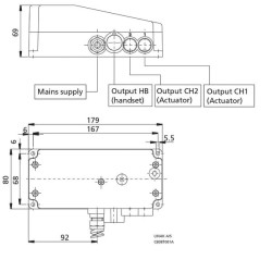 Valdymo dėžutė CB8-T CB8001T400010