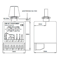 Padėties nustatymo modulis su jungikliu TREM167